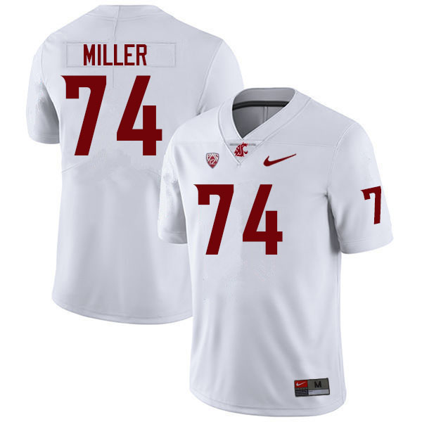 Washington State Cougars #74 Zack Miller College Football Jerseys Sale-White